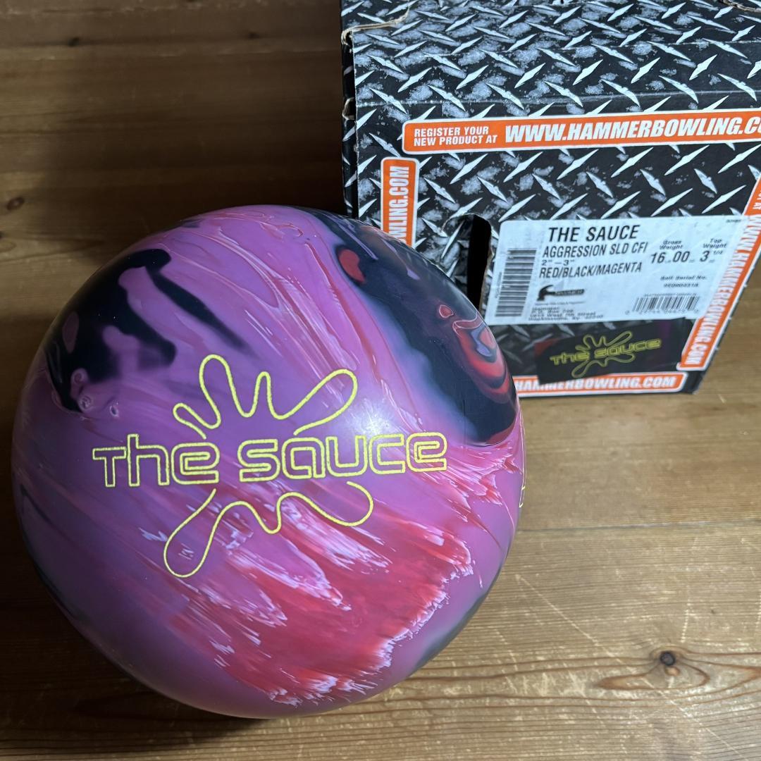 【新品】ボウリングボール Hammer The Sauce 16lb00oz